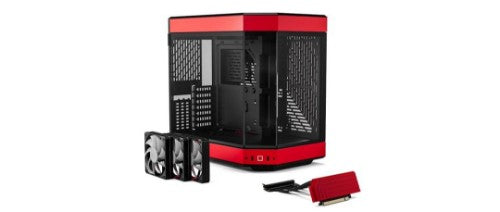 HYTE Y60 Midi Tower Black, Red