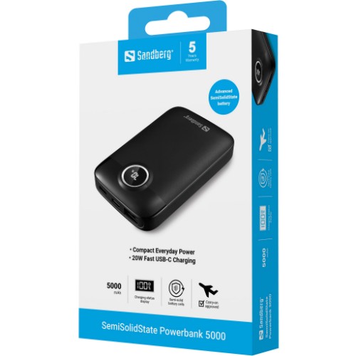 Sandberg SemiSolidState Powerbank 5000