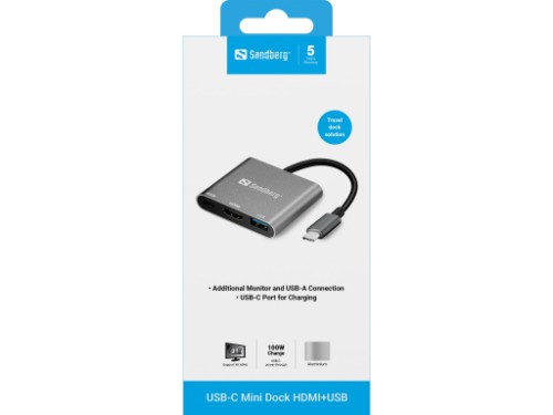 Sandberg USB-C Mini Dock HDMI+USB