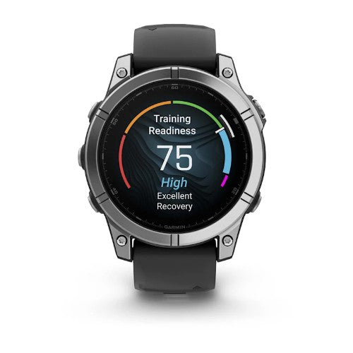 Garmin Fenix E 3.3 cm (1.3") AMOLED 47 mm Digital 416 x 416 pixels Touchscreen Stainless steel Wi-Fi GPS (satellite)