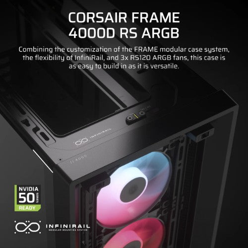 Corsair FRAME 4000D RS ARGB Midi Tower Black