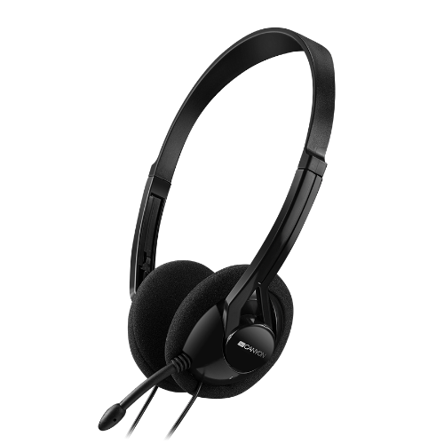 Canyon CA-CNE-CHS01B headphones/headset Wired Head-band Calls/Music Black