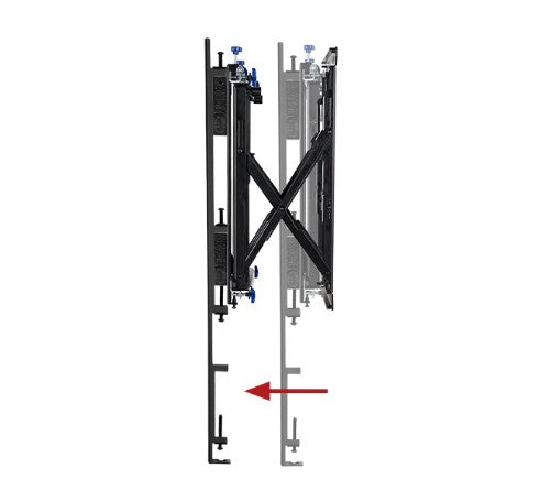 B-Tech Soft-Open Full Service Wall Mount for XXL Displays - Black