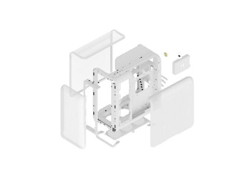 HYTE X50 AIR MID TOWER CASE SNOW WHITE