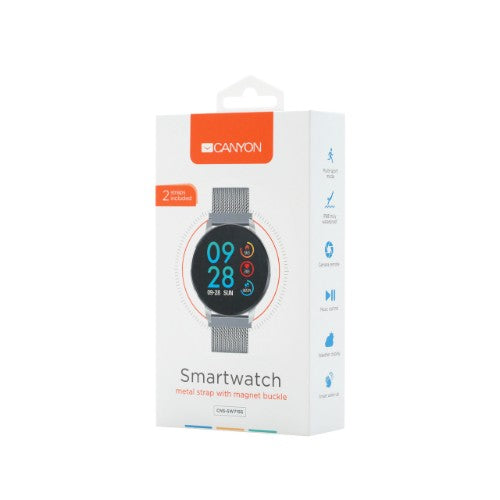 Canyon CNS-SW71SS smartwatch / sport watch 3.1 cm (1.22") 42 mm Silver