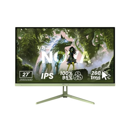Arozzi Nova 27“ IPS 260Hz - Gaming Monitor computer monitor 68.6 cm (27") 2560 x 1440 pixels Quad HD LED Green