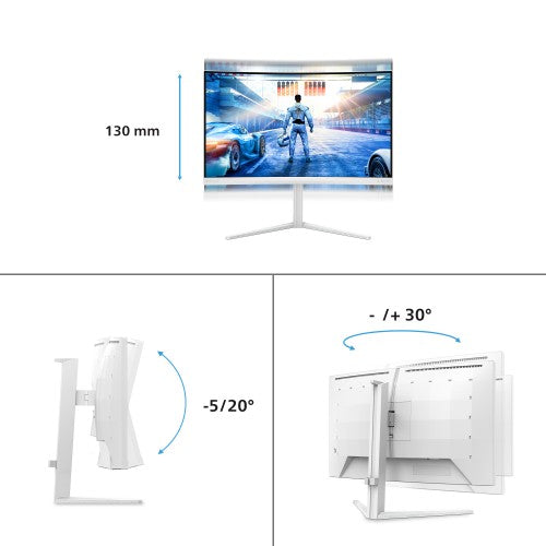 Philips Evnia 5000 27M2C5501/00 computer monitor 68.6 cm (27") 2560 x 1440 pixels Quad HD LCD White