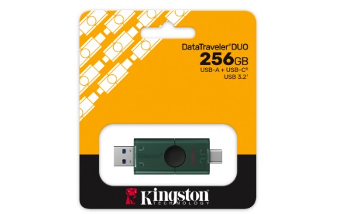 Kingston Technology DataTraveler 256GB USB-A + USB-C 3.2 Gen 1 DuoG2