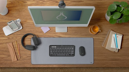 Logitech 910-007015 mouse Travel Ambidextrous RF Wireless + Bluetooth Optical 4000 DPI