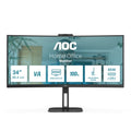 AOC V5 CU34V5CW computer monitor 86.4 cm (34") 3440 x 1440 pixels Wide Quad HD LED Black