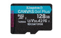 Kingston Technology 128GB microSDXC Canvas Go Plus Gen4 200R A2 U3 Single Pack w/o ADP