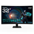 GIGABYTE GS32QCA 31.5" QHD Curved Gaming Monitor - 2560 x 1440, 180Hz, 1ms, 250 cd/m², FreeSync, HDR Ready, HDMI 2.0, Displayport 1.4