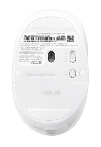 ASUS Fragrance MD101 mouse Home Ambidextrous RF Wireless + Bluetooth Optical 2400 DPI