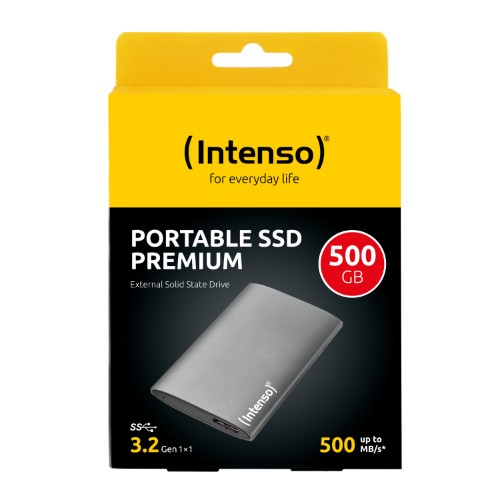 Intenso 3823450 external solid state drive 500 GB USB Type-A 3.2 Gen 1 (3.1 Gen 1) Anthracite