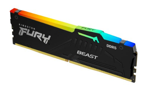 Kingston Technology FURY Beast 128GB 5600MT/s DDR5 CL40 DIMM (Kit of 4) RGB XMP