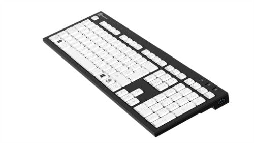 Logickeyboard LKB-BRAILLE-BJPU-UK keyboard Medical USB QWERTY English Black, White
