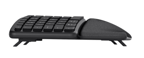 Trust Keyra Ergonomic multidevice wireless keyboard - Black