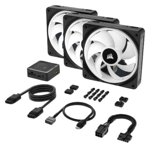 Corsair Air CO-9051002-WW computer cooling system Computer case Fan 12 cm Black 3 pc(s)