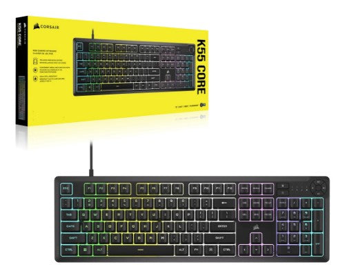 Corsair K55 CORE RGB keyboard Gaming USB Black