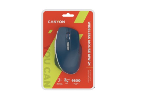 Canyon MW-21 mouse Office Right-hand RF Wireless Optical 1600 DPI