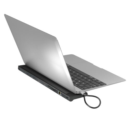 j5create JCD542-N USB-C® Dual HDMI™ Docking Station, includes 2x HDMI ports and 4x USB ports, Grey & Black