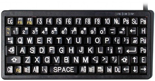 CHERRY G84-4100 COMPACT KEYBOARD Corded, USB/PS2 Black, (QWERTY - UK)