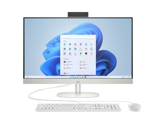 HP All-in-One 27-cr0045na Intel® Core™ i5 i5-1334U 68.6 cm (27") 1920 x 1080 pixels All-in-One PC 8 GB DDR4-SDRAM 512 GB SSD Windows 11 Home Wi-Fi 6 (802.11ax) White