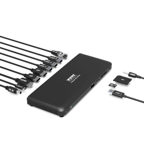 Port Designs 901910W-UK laptop dock/port replicator Wired USB 3.2 Gen 2 (3.1 Gen 2) Type-C Black