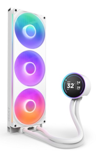 NZXT Kraken Elite 420 RGB Processor All-in-one liquid cooler 14 cm White 1 pc(s)