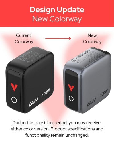 Verbatim Mini GaN Charger 100W with Display