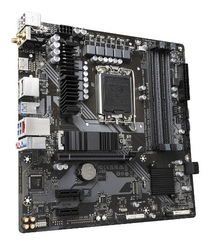 GIGABYTE B760M DS3H AX DDR4 Motherboard - Supports Intel Core 14th Gen CPUs, 6+2+1 Phases Digital VRM, up to 5333MHz DDR4 (OC), 2xPCIe 4.0 M.2, Wi-Fi 6E, 2.5GbE LAN, USB 3.2 Gen2