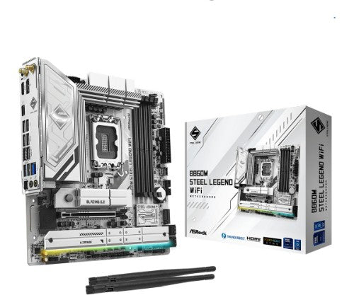 Asrock B860M Steel Legend WiFi Intel B860 LGA 1851 (Socket V1) micro ATX
