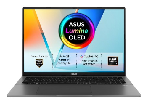 ASUS Vivobook S16 M3607GA-SH004W Copilot+ PC AMD Ryzen™ AI 7 445 Laptop 40.6 cm (16") WUXGA 32 GB DDR5-SDRAM 1 TB SSD Wi-Fi 6 (802.11ax) Windows 11 Home Grey