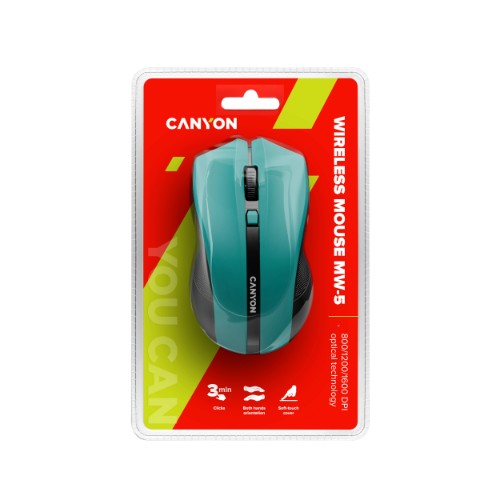 Canyon CNE-CMSW05G mouse Office RF Wireless Optical 1600 DPI