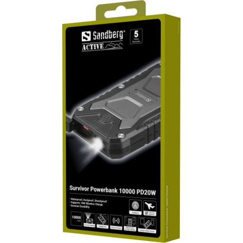 Sandberg Survivor Powerbank 10000 PD20W