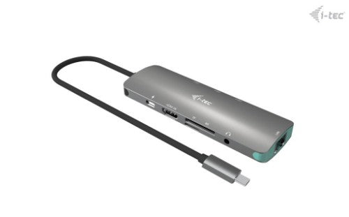 i-tec USB-C Metal Nano Docking Station 4K HDMI LAN with Power Delivery 100W + Universal Charger 100W