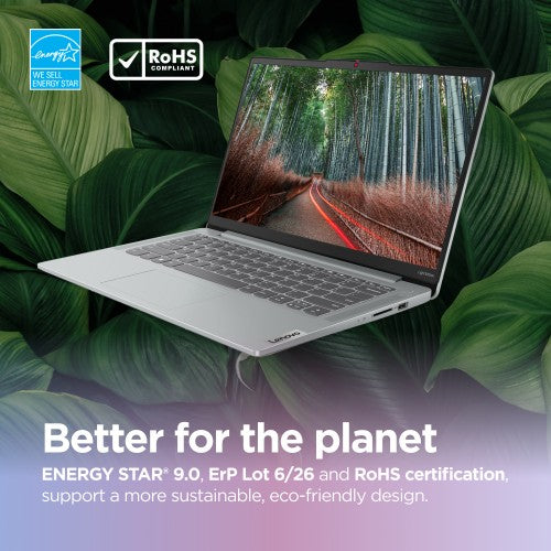 Lenovo IdeaPad Slim 3 14AMN8 AMD Ryzen™ 5 40 Laptop 35.6 cm (14") Full HD 8 GB LPDDR5-SDRAM 512 GB SSD Wi-Fi 6 (802.11ax) Windows 11 Home Grey English