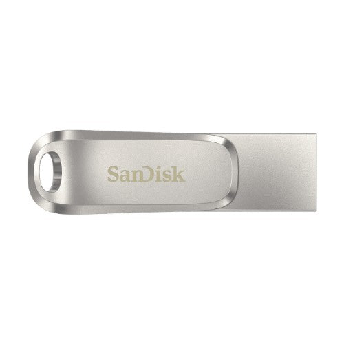 SanDisk Ultra Dual Drive Luxe USB flash drive 64 GB USB Type-A / USB Type-C 3.2 Gen 1 (3.1 Gen 1) Stainless steel