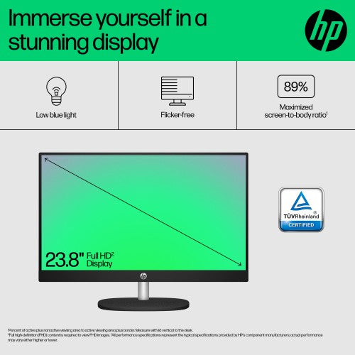 HP 24 -cr0062na PC Intel® Core™ i3 i3-N300 60.5 cm (23.8") 1920 x 1080 pixels All-in-One PC 8 GB DDR4-SDRAM 512 GB SSD Windows 11 Home Wi-Fi 6 (802.11ax) White