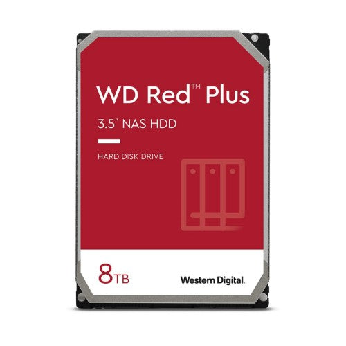 Western Digital Red Plus internal hard drive 8 TB 5640 RPM 256 MB 3.5" Serial ATA III