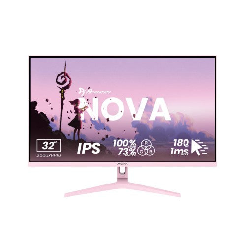 Arozzi Nova 32″ computer monitor 80 cm (31.5") 2560 x 1440 pixels Quad HD LED Pink