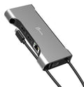 j5create JCD367 Flexible Ports USB-C® Dual 4K60 HDMI™ Hub - Pro 12-in-1, Black/Grey