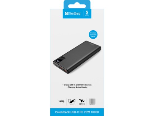 Sandberg Powerbank USB-C PD 20W 10000