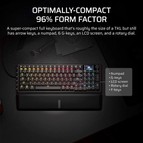 Corsair VANGUARD 96 W/L KB MLX keyboard Gaming USB QWERTY US English Black