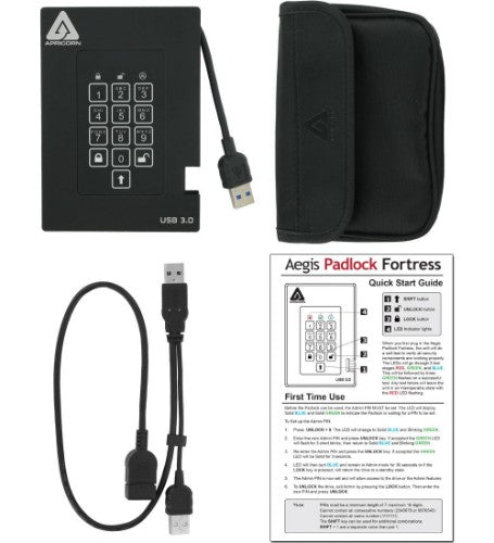 Apricorn Aegis Padlock Fortress 512 GB Black