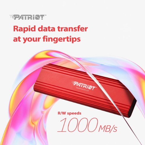 Patriot Memory Transporter Lite 1 TB USB Type-C 3.2 Gen 2 (3.1 Gen 2) Red