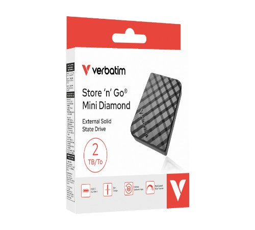 Verbatim Store 'n' Go Mini Diamond USB-C 2TB Black