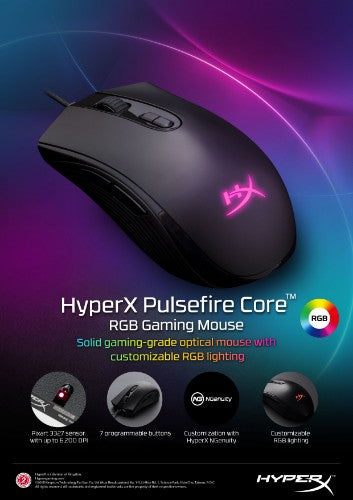 HyperX Pulsefire Core - Gaming Mouse (Black)