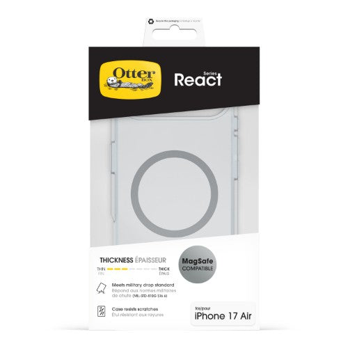 OtterBox React MagSafe Series for Apple iPhone Air, transparent