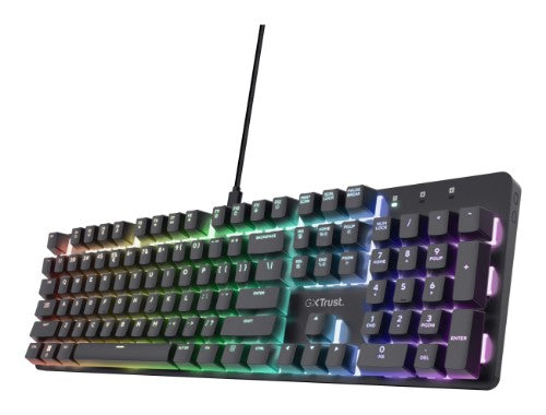 Trust GXT 871 Zora keyboard Gaming USB QWERTY UK English Black